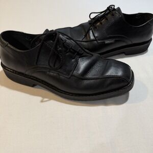Mephisto Goodyear Welt Leather Derby Shoes Black Men's US 8.5